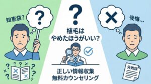「植毛はやめたほうがいい」は本当？知恵袋の失敗談と絶対に後悔する人の特徴5選