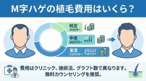 M字ハゲの植毛費用はいくら？平均相場と20代から始める「一生モノ」の投資価値