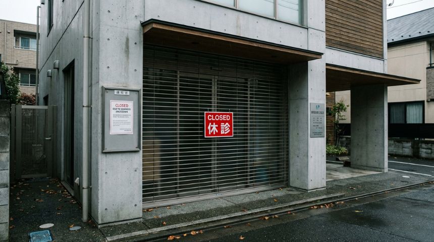 自毛植毛クリニックの倒産リスクや経営破綻をイメージ