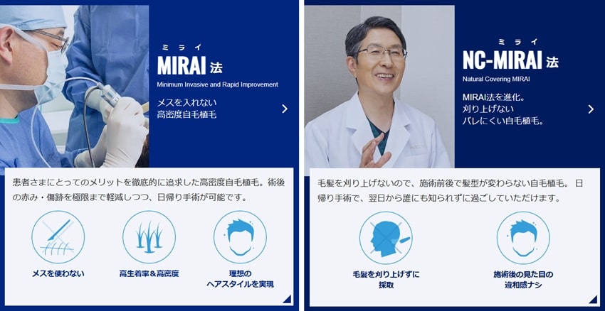 親和クリニックの術式